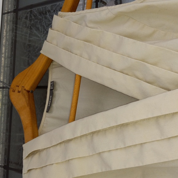 Mexx Cream Sleeveless Blouse With Sash Side Zipper Size UK 10/ US 6 - Picture 2 of 6